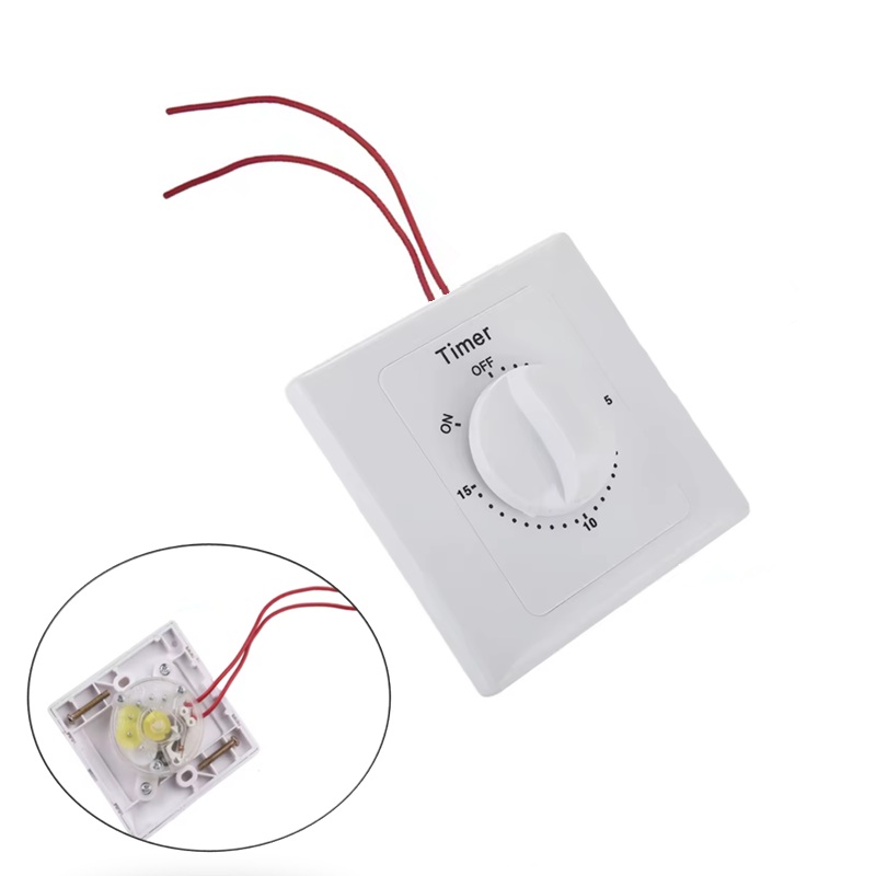 TEMPORIZADOR MANUAL ROTATORIO 220V AC 120 MINUTOS BLANCO