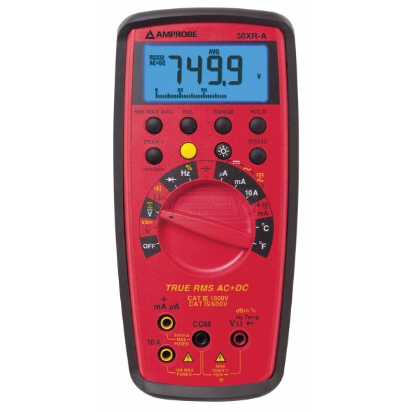 MULTIMETRO DIGITAL AMPROBE 38XR-A TRMS PROFESIONAL