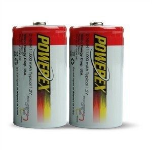 PACK BATERÍAS NI-MH 1.2V 11.000mAh (D) RECARGABLES 1.2V POWEREX 2U