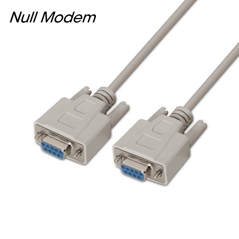CABLE SERIE RS232 SUB-D 9P H-H NULL MODEM 1.8m