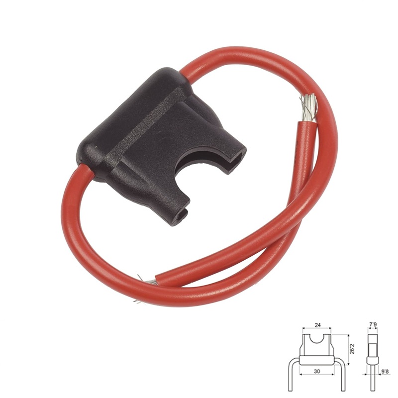 PORTAFUSIBLES AÉREO LAMINADO COCHE SIN TAPA CABLE 100mm