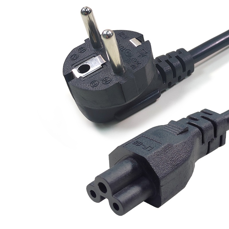 CABLE RED SCHUKO MACHO - IEC C5 HEMBRA (TREBOL) 1.5M.