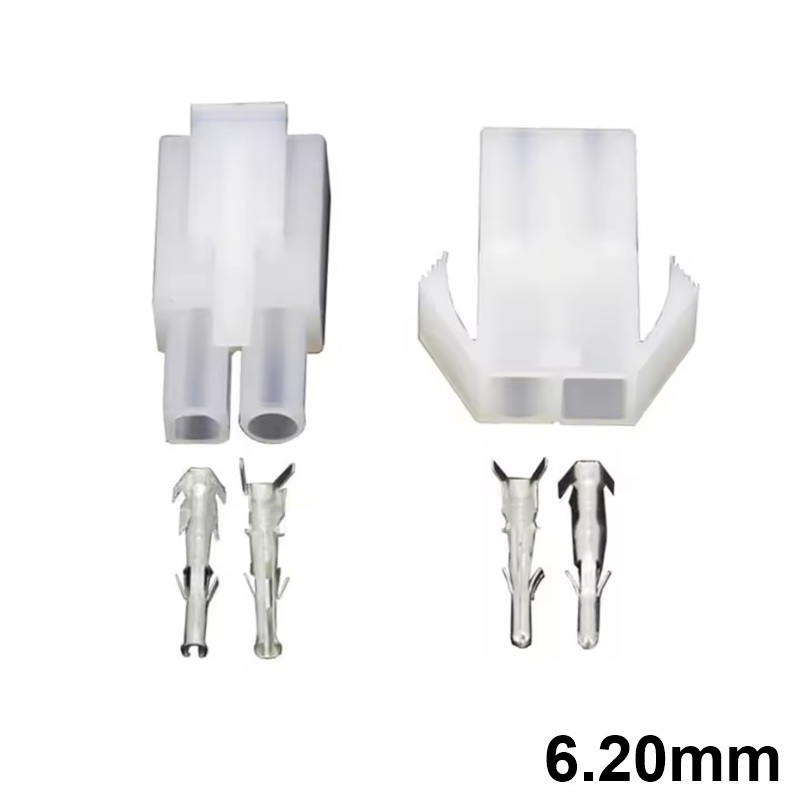 JUEGO CONECTORES POWER 6.20mm 2C (1 FILA) MULTIFUNCIÓN