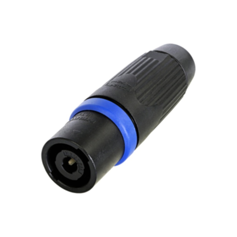 CONECTOR SPEAKON 4P MACHO AÉREO METAL NEGRO NEUTRIK