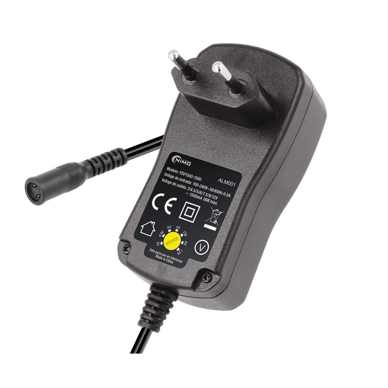 ALIMENTADOR UNIVERSAL 18W REGULABLE 3-12VCC