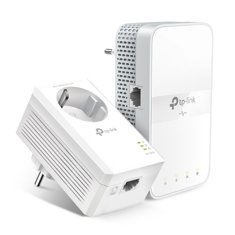 PLC KIT WIFI TP-LINK AV1000 AC1200 DUAL BAND CON ENCHUFE
