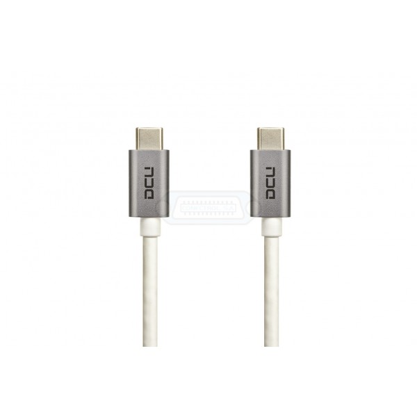CABLE USB-C 3.1 MACHO-MACHO DCU BLANCO 1m
