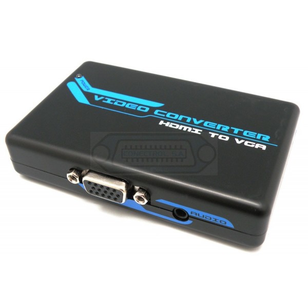 CONVERSOR VIDEO HDMI A VGA+AUDIO ACTIVO