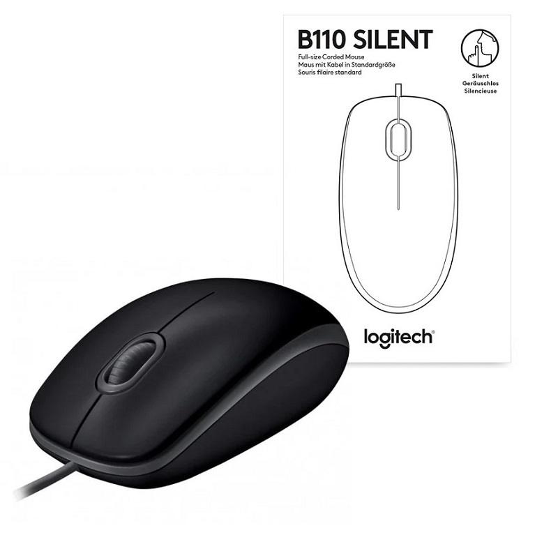 RATÓN ÓPTICO USB LOGITECH B110S SILENCIOSO