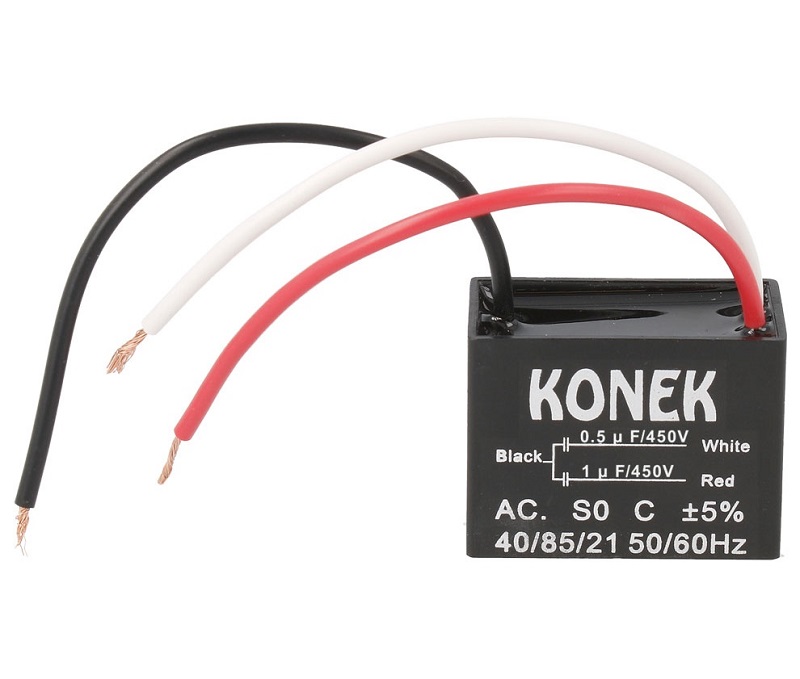 CONDENSADOR ARRANQUE MOTOR DOBLE 1+0.5 uF 450VCA