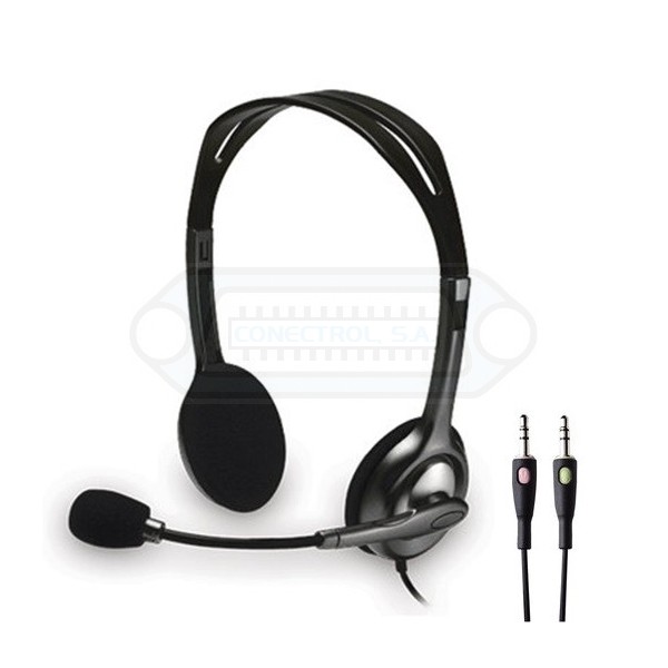 AURICULARES ESTÉREO LOGITECH H110 CON MICRÓFONO