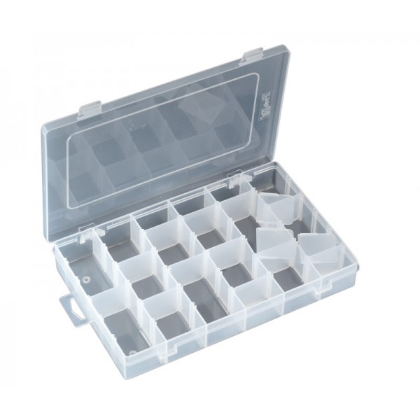 CAJA PORTACOMPONENTES 16 DEPARTAMENTOS AJUSTABLES