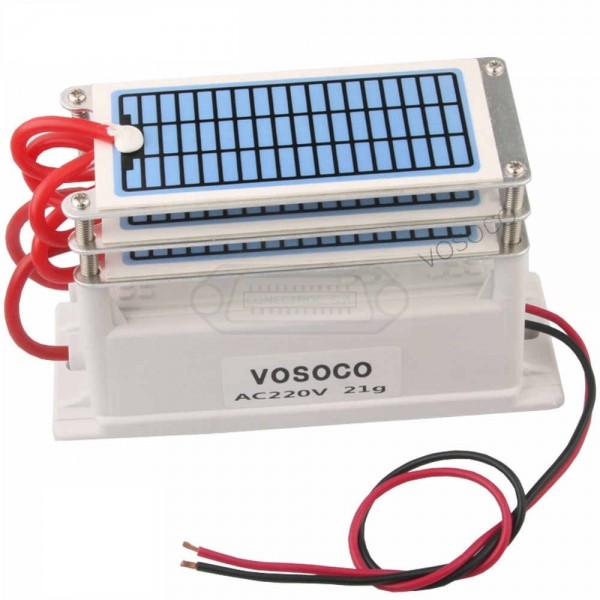 GENERADOR DE OZONO 21G/H AC 220V 3 PLACAS