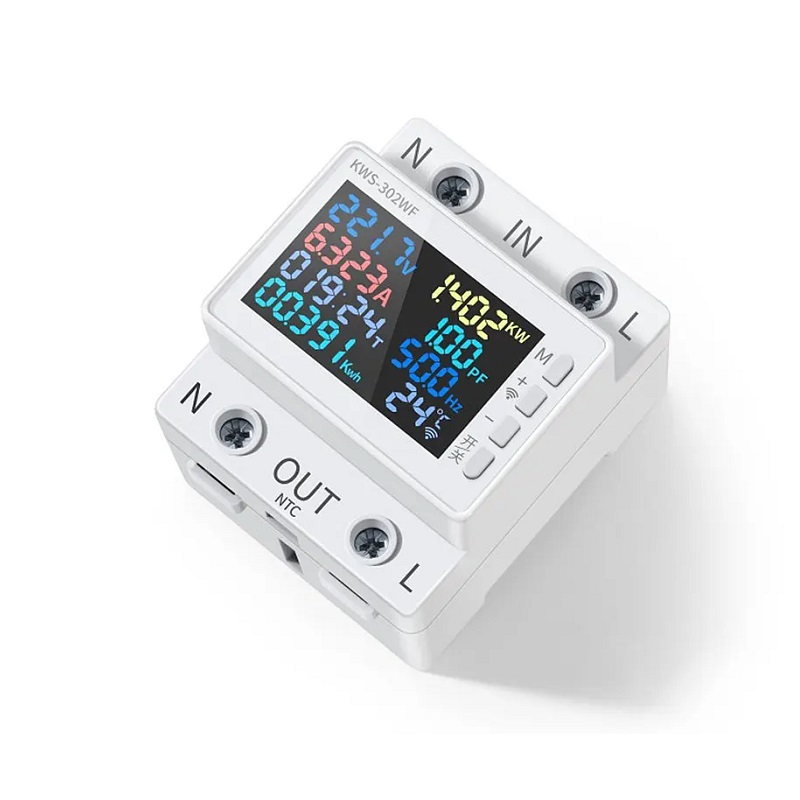 MEDIDOR DE ENERGIA DIGITAL 170-300VAC MUTIFUNCIÓN V/A/KWH