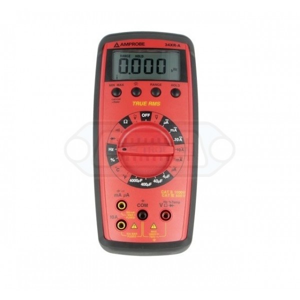 MULTÍMETRO DIGITAL AMPROBE 34XR-A TRMS PROFESIONAL