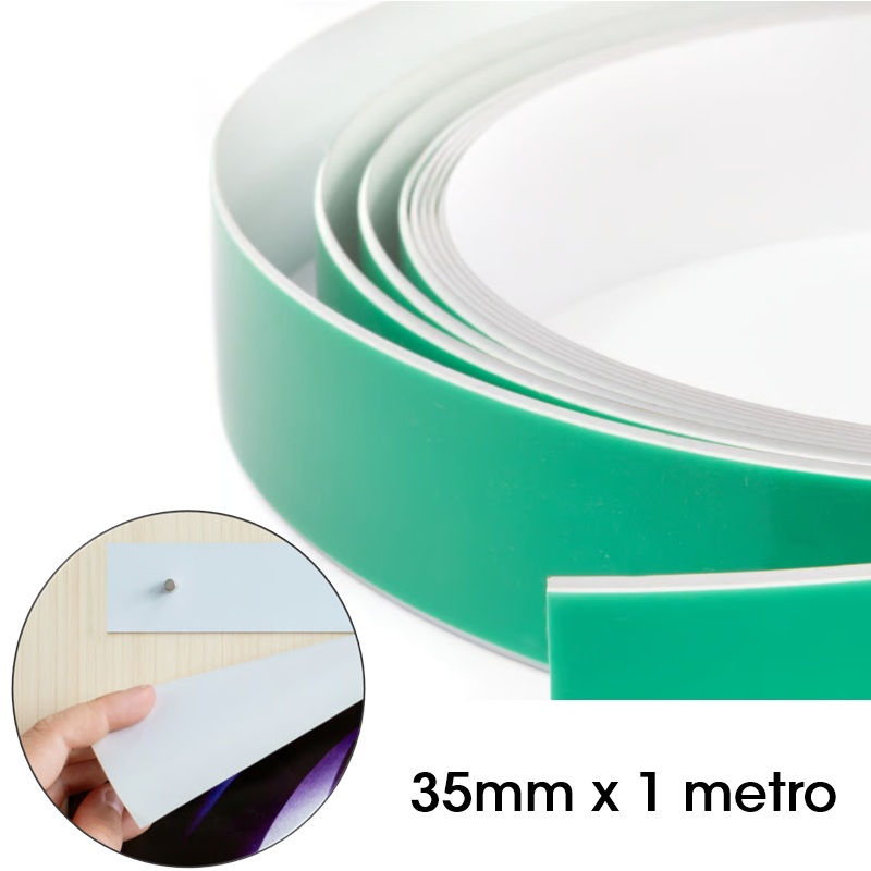 CINTA ADHESIVA METÁLICA ANCHO 35mm x 1.00m CORTE FÁCIL