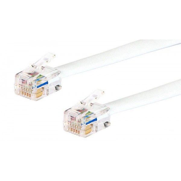 CABLE TELEFÓNICO RJ-12 6P6C M/M EN 4.5 MTS.