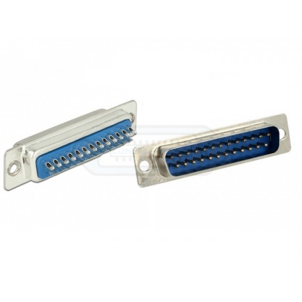CONECTOR SUB-D 25P MACHO AÉREO SOLDAR