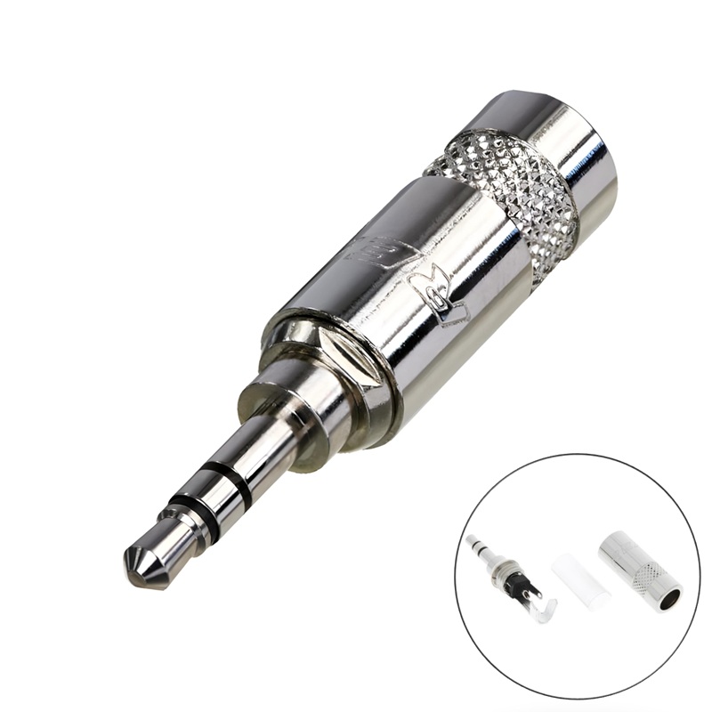 CONECTOR JACK 3.5mm MACHO ESTÉREO AÉREO REAN (NEUTRIK)
