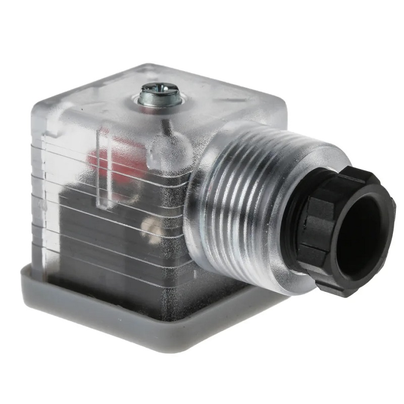 CONECTOR ELECTROVÁLVULA TIPO A FN 24V VDR+ LED DIN 43650