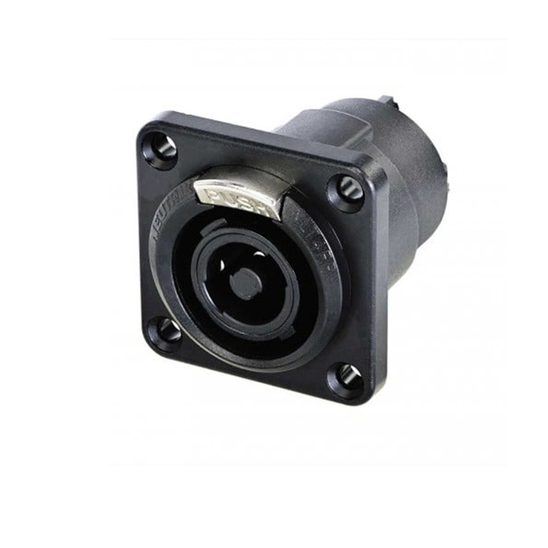CONECTOR SPEAKON 4P HEMBRA CHASIS G METAL NEGRO NEUTRIK