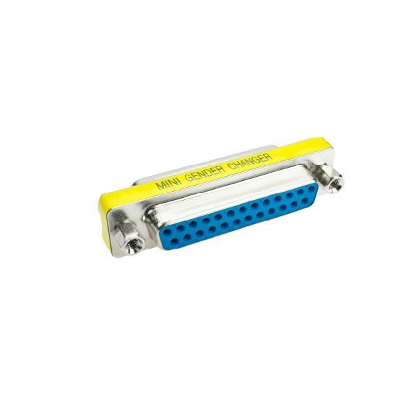 ADAPTADOR SUB-D 25P HEMBRA - HEMBRA (PIN TO PIN) MINI