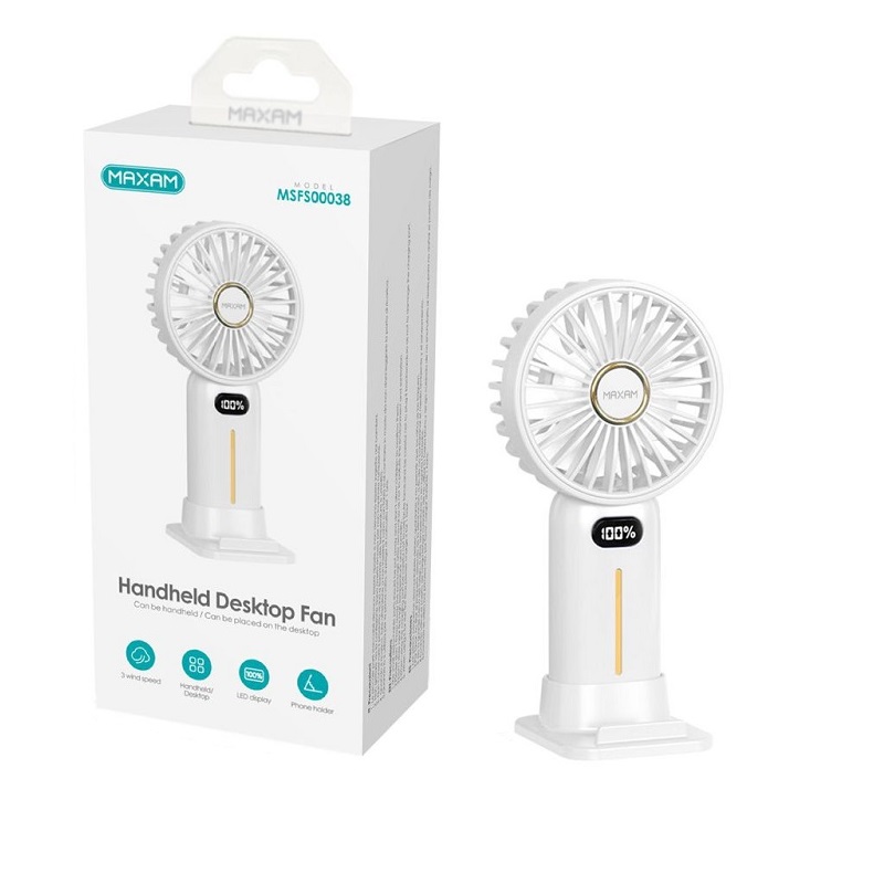 VENTILADOR DIGITAL SOBREMESA 3 VELOCIDADES BLANCO