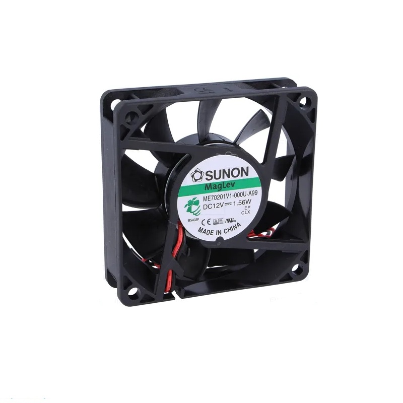 VENTILADOR AXIAL DC 12V SUNON 70x70x20mm VAPO 2 HILOS