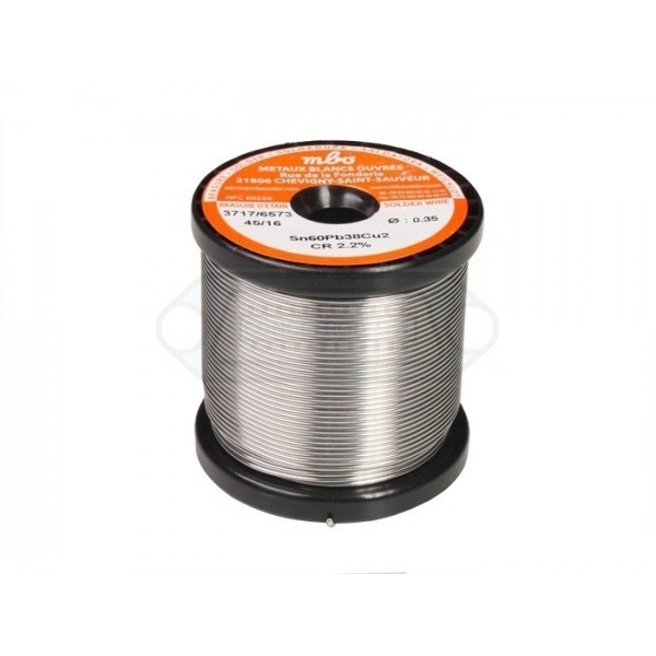 ESTAÑO MBO Ø0.35mm 100g TRIMETAL Sn60/Pb38/Cu2 CR2