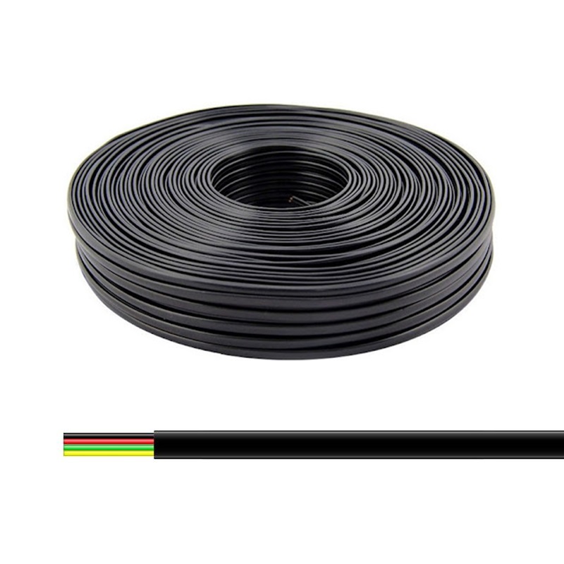CABLE TELEFÓNICO PLANO 4 VÍAS NEGRO METRO
