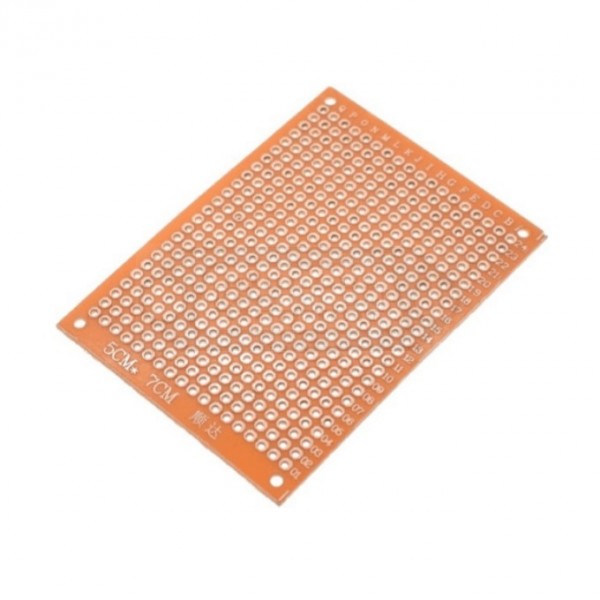 PLACA C.I. PERFORADA TOPOS, 1 CARA, 50x70mm, BAQUELITA