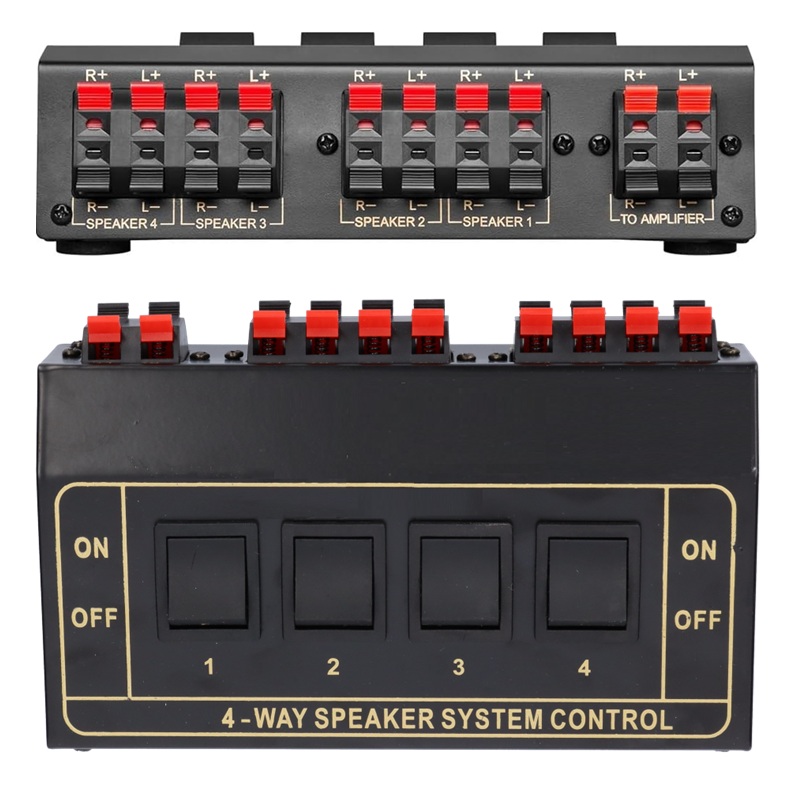 SELECTOR ALTAVOCES 4 VÍAS ESTÉREO E-AZ2