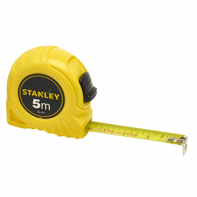 CINTA MÉTRICA (FLEXÓMETRO) 5 METROS CLASE II STANLEY ANCHO 19mm