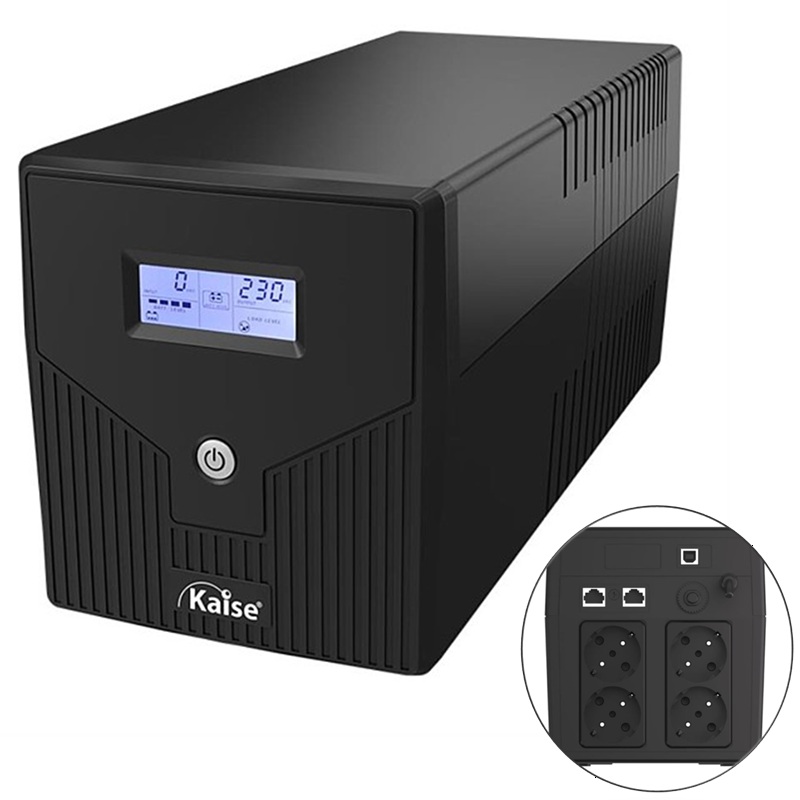 SAI 1200VA (720W) KAISE LINE INTERACTIVE 2x7Ah, 4 SCHUKO