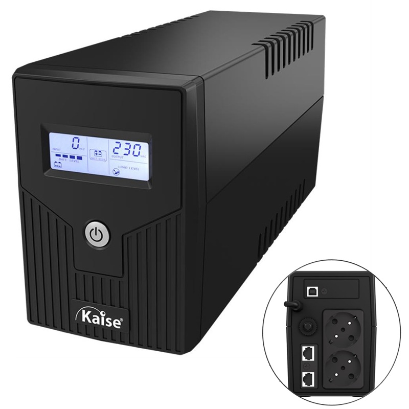 SAI 800VA (480W) KAISE LINE INTERACTIVE 1x9Ah, 2 SCHUKO