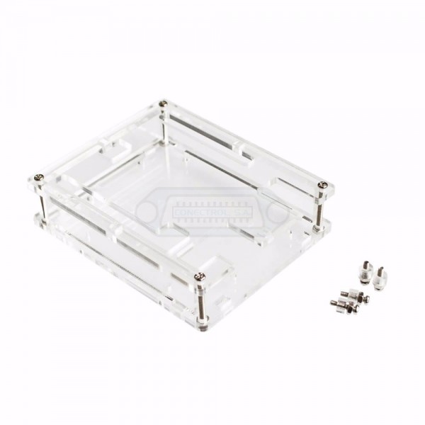 CAJA PARA ARDUINO UNO R3 TRANSPARENTE.