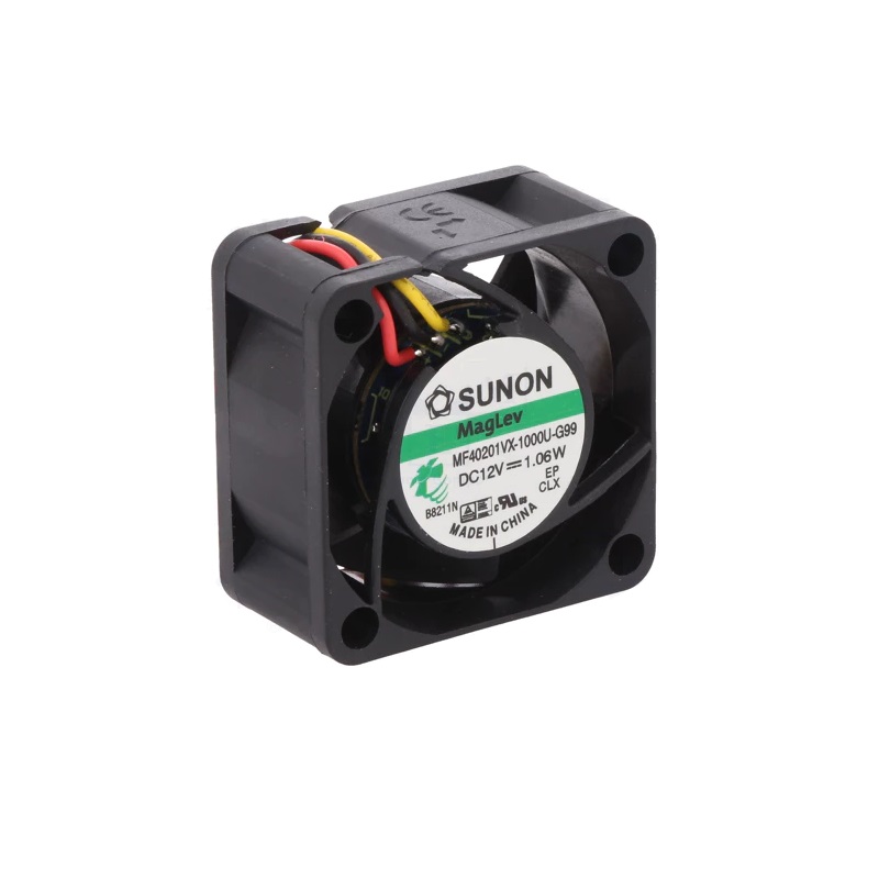 VENTILADOR AXIAL DC 12V SUNON 40x40x20mm 3 CABLES