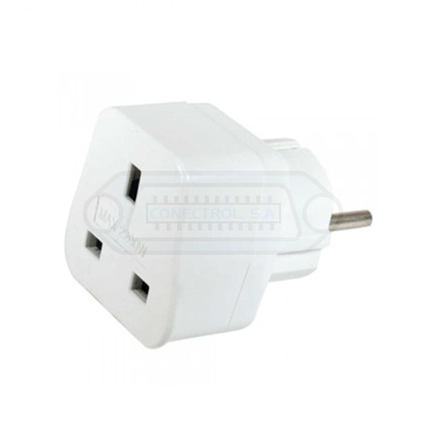 ADAPTADOR RED CLAVIJA INGLES A EUROPEA