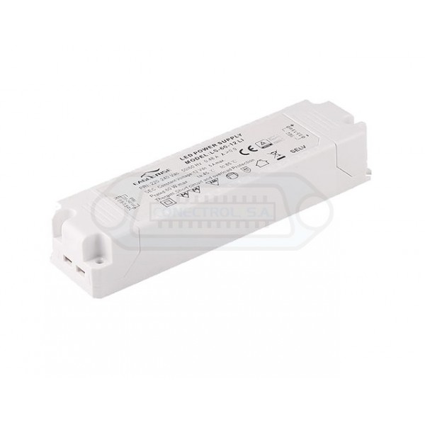 DRIVER LED 12V 60W VOLTAJE CONSTANTE