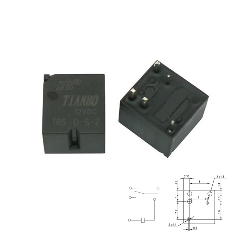 RELÉ DE COCHE DC 12V (1Co) 30A PCB