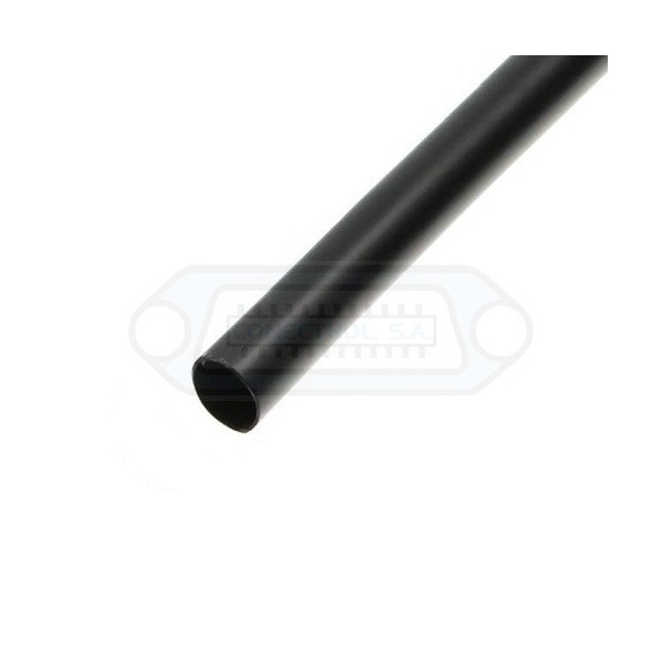 TIRA TUBO TERMORETRÁCTIL Ø3,2MM. NEGRO 1,2MTS.