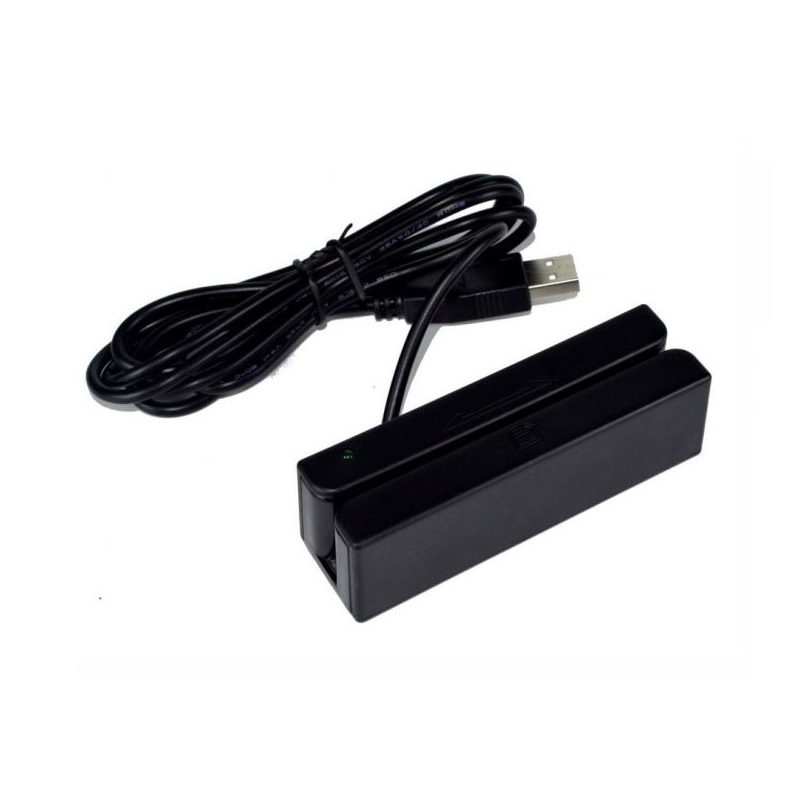 LECTOR USB BANDA MAGNÉTICA MSR 3 PISTAS PREMIER BM-90 NEGRO