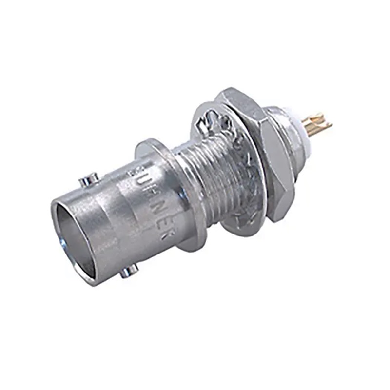 CONECTOR BNC HEMBRA SUHNER PANEL ROSCA SOLDAR