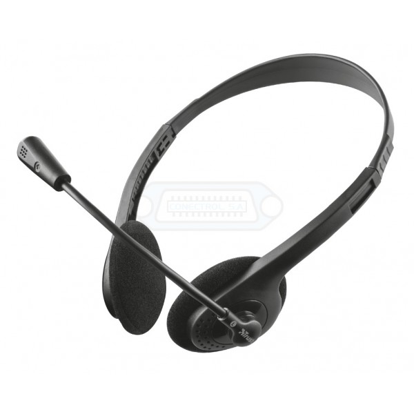 AURICULARES TRUST PRIMO CON MICRÓFONO Y VOLUMEN