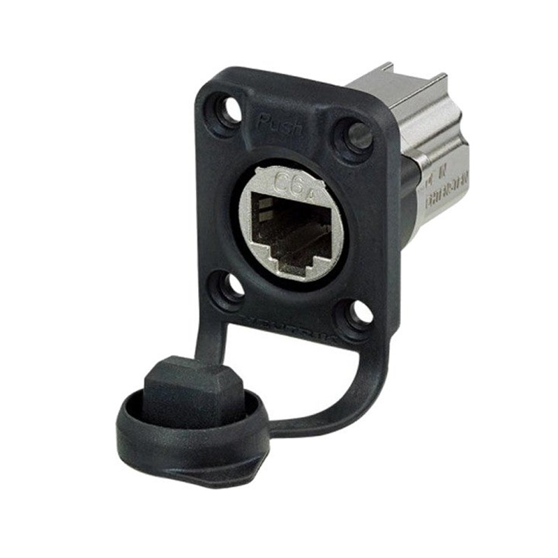 ADAPTADOR ETHERCON CAT6A RJ45 NEUTRIK HEMBRA - HEMBRA CHASIS