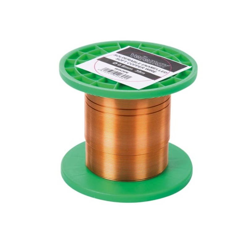 BOBINA HILO COBRE ESMALTADO Ø0.60mm 100g 39m