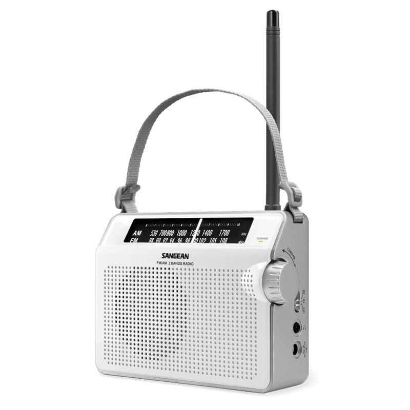 RADIO ANALÓGICA RETRO FM/AM SANGEAN HEDONIC 60 BLANCO