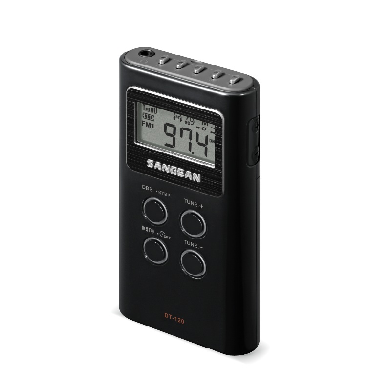 RADIO DIGITAL BOLSILLO FM/AM SANGEAN POCKET 120 NEGRO