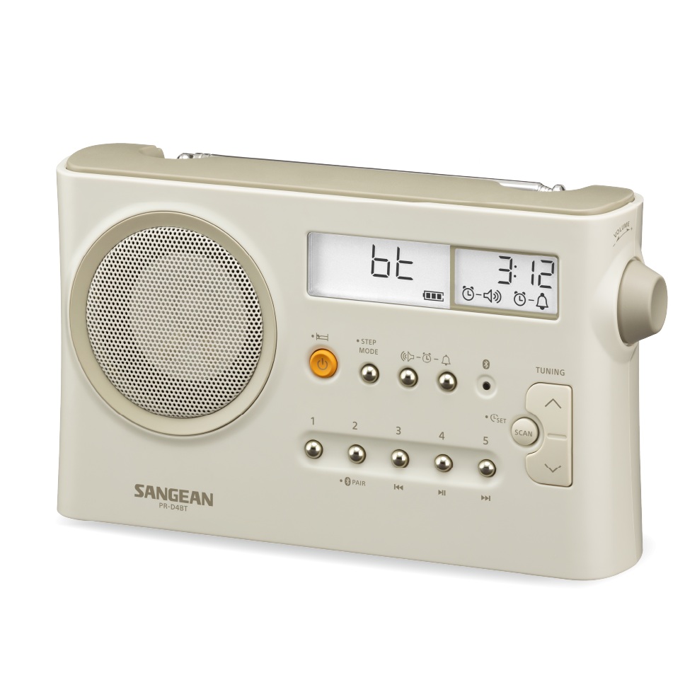 RADIO DIGITAL FM/AM BLUETOOTH SANGEAN PR-D4BT USB-C/PILAS PASTEL