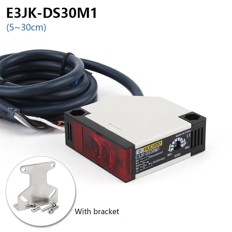 SENSOR FOTOELÉCTRICO OMRON E3JK-DS30M1 (250VAC) ALCANCE 0.3m